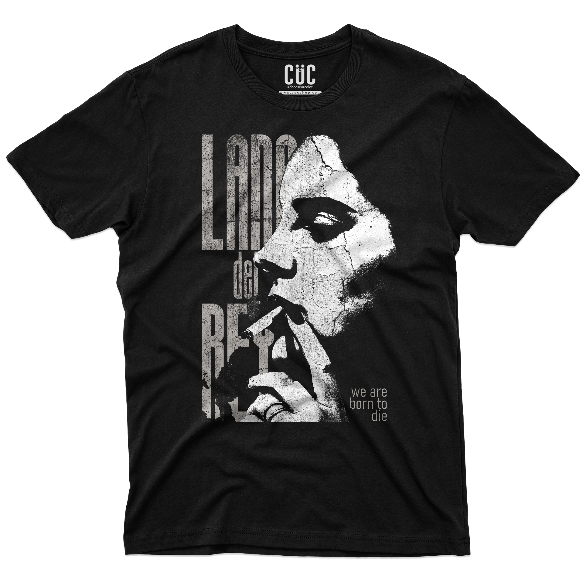 T-SHIRT CUC We Are Bor To Die Lana indie rock queen Nera M [IMGKEY:BLA:M:1]