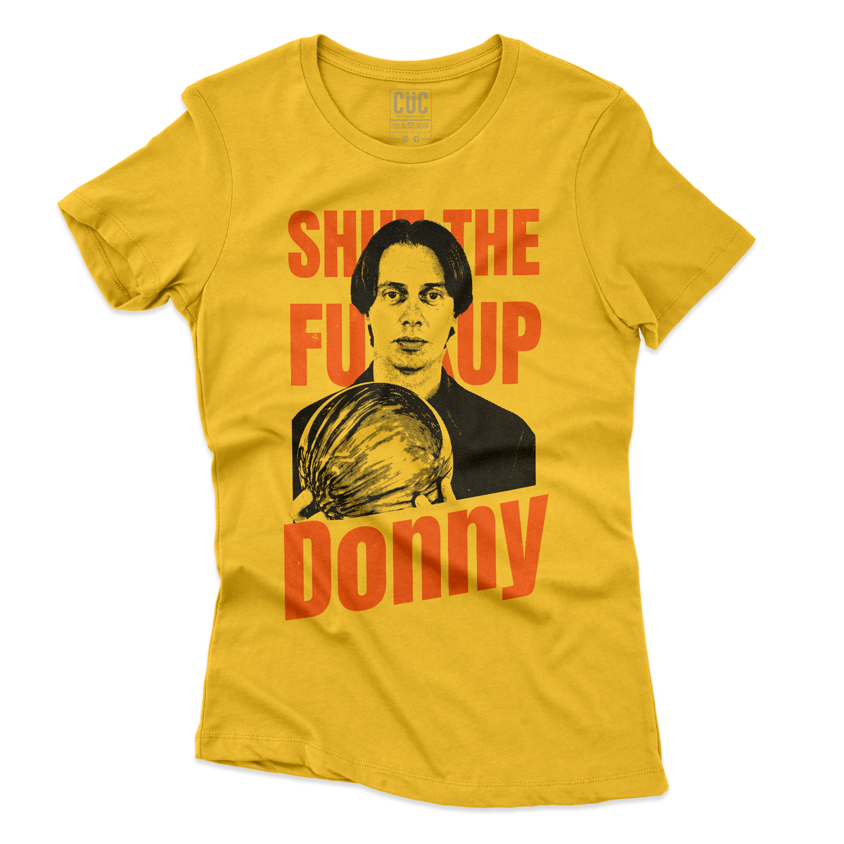 T-SHIRT DONNY SHUT THE FXXKUP Big Lebowski YEL W [IMGKEY:YEL:W:3]