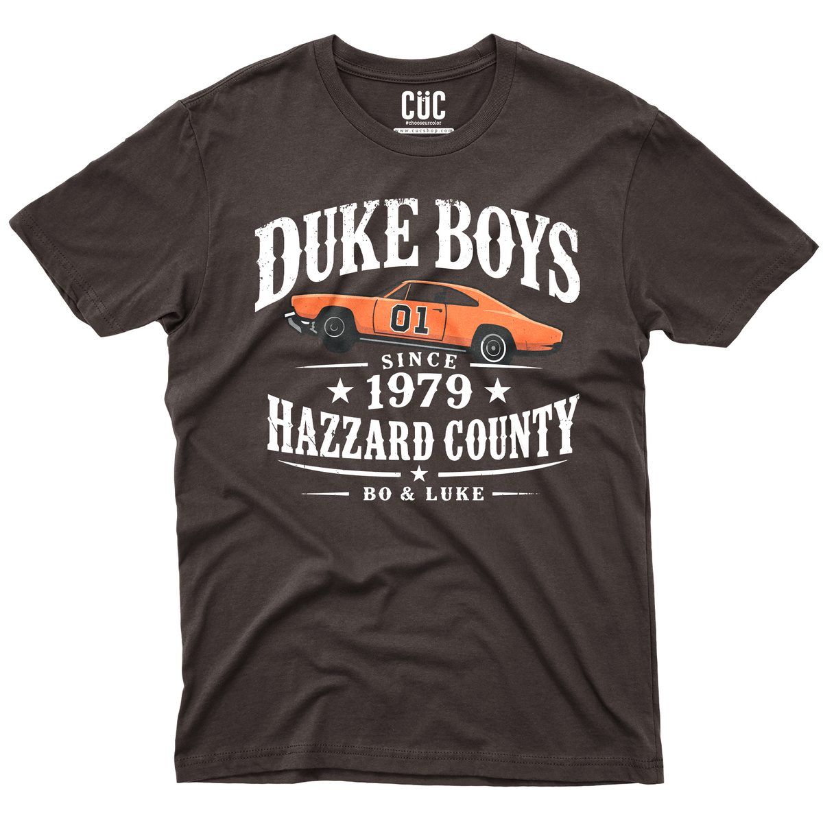 T-SHIRT CUC DUKE BOYS bo & Luke Generale Lee Marrone M [IMGKEY:DAC:M:1]
