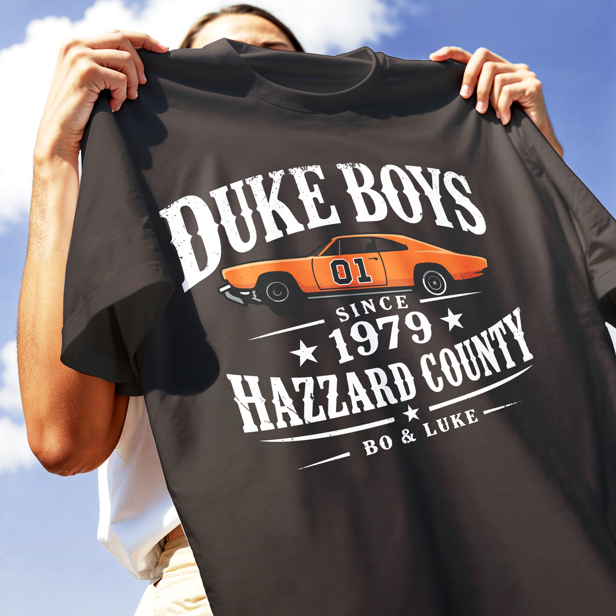 T-SHIRT CUC DUKE BOYS bo & Luke Generale Lee Marrone M [IMGKEY:DAC:M:2]