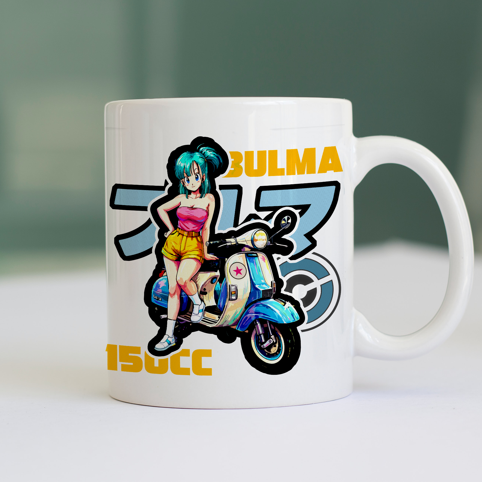 Tazza CUC ANIME BULMA 150CC motorino e classic manga Bianca M [IMGKEY:WHI:M:1]