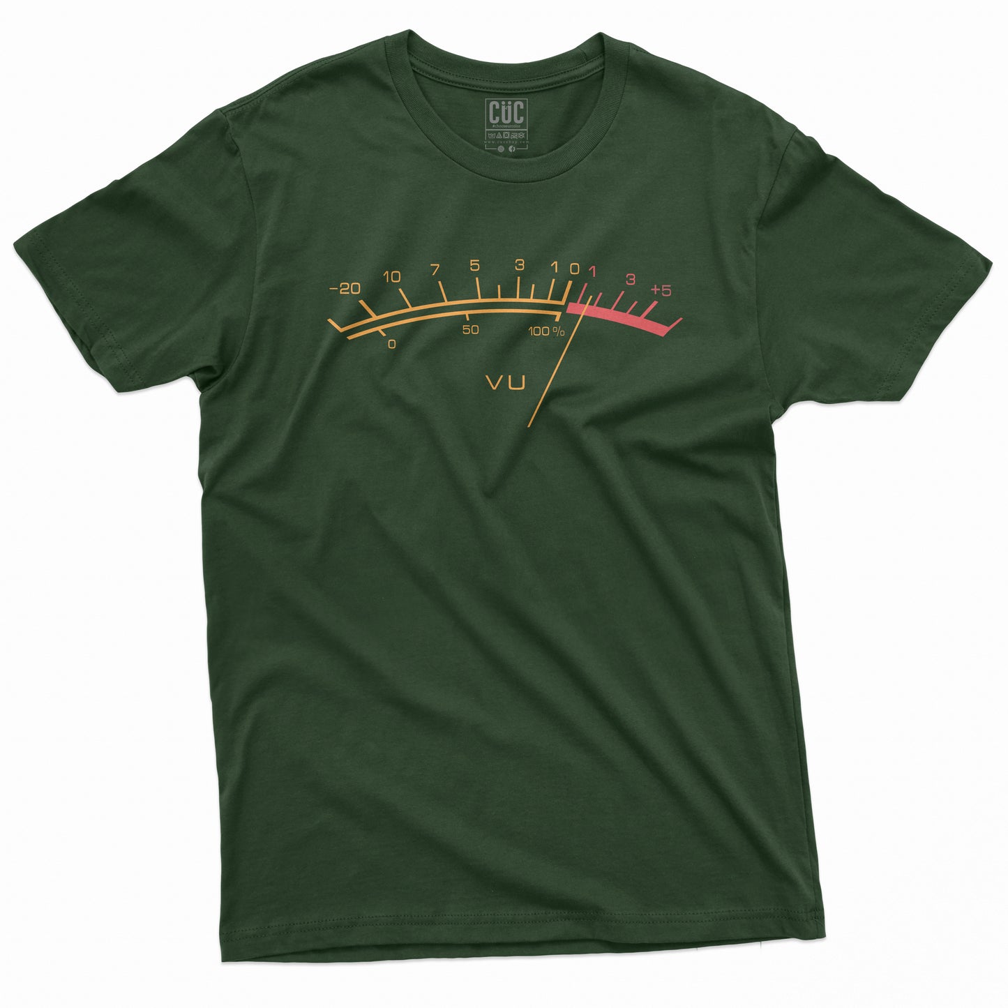 CUC T-Shirt Vu Meter - Music Lover Analogic #chooseurcolor