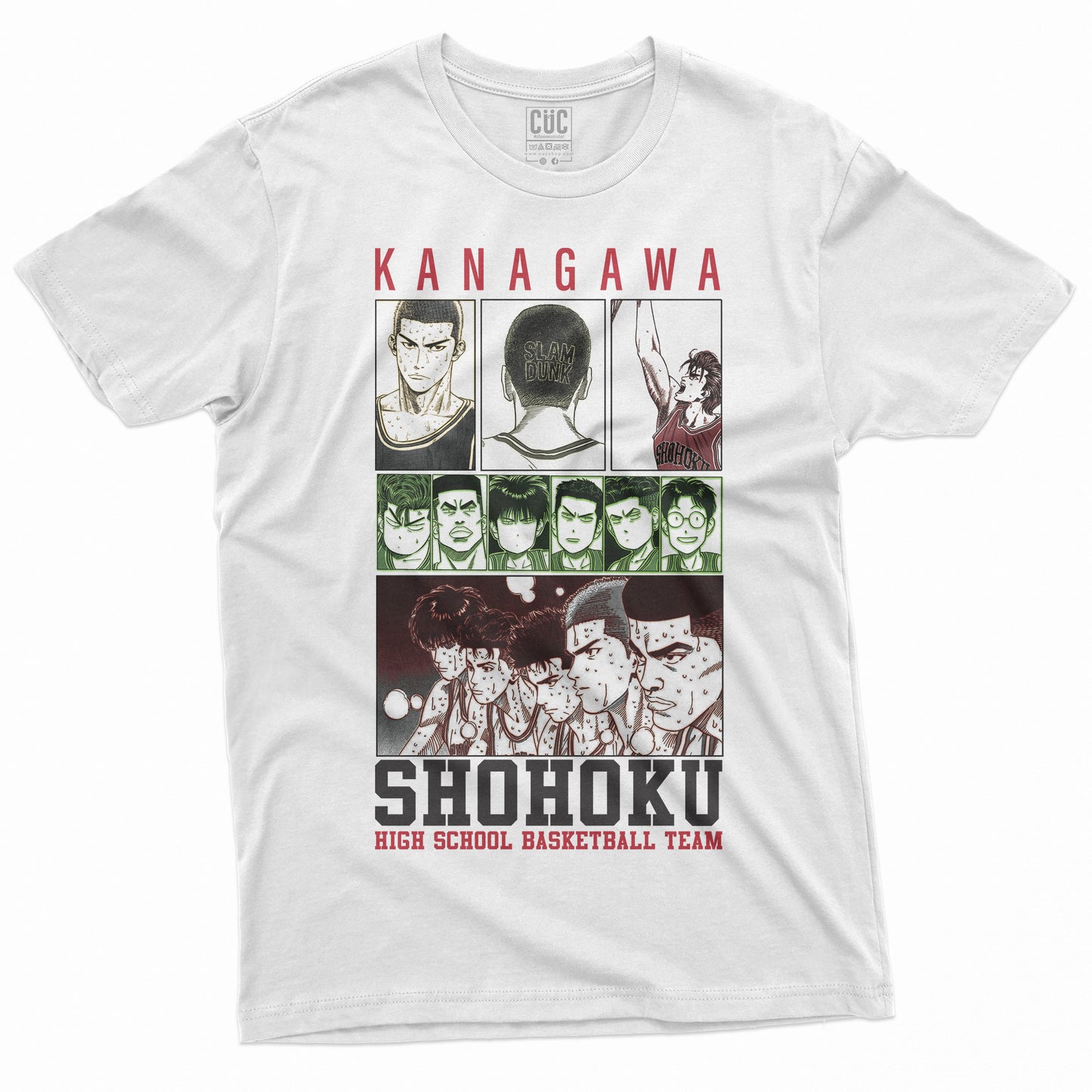 CUC T-Shirt SHOHOKU KANAGAWA - Basketball Team - Manga - Anime SLAM DUNK  #chooseurcolor