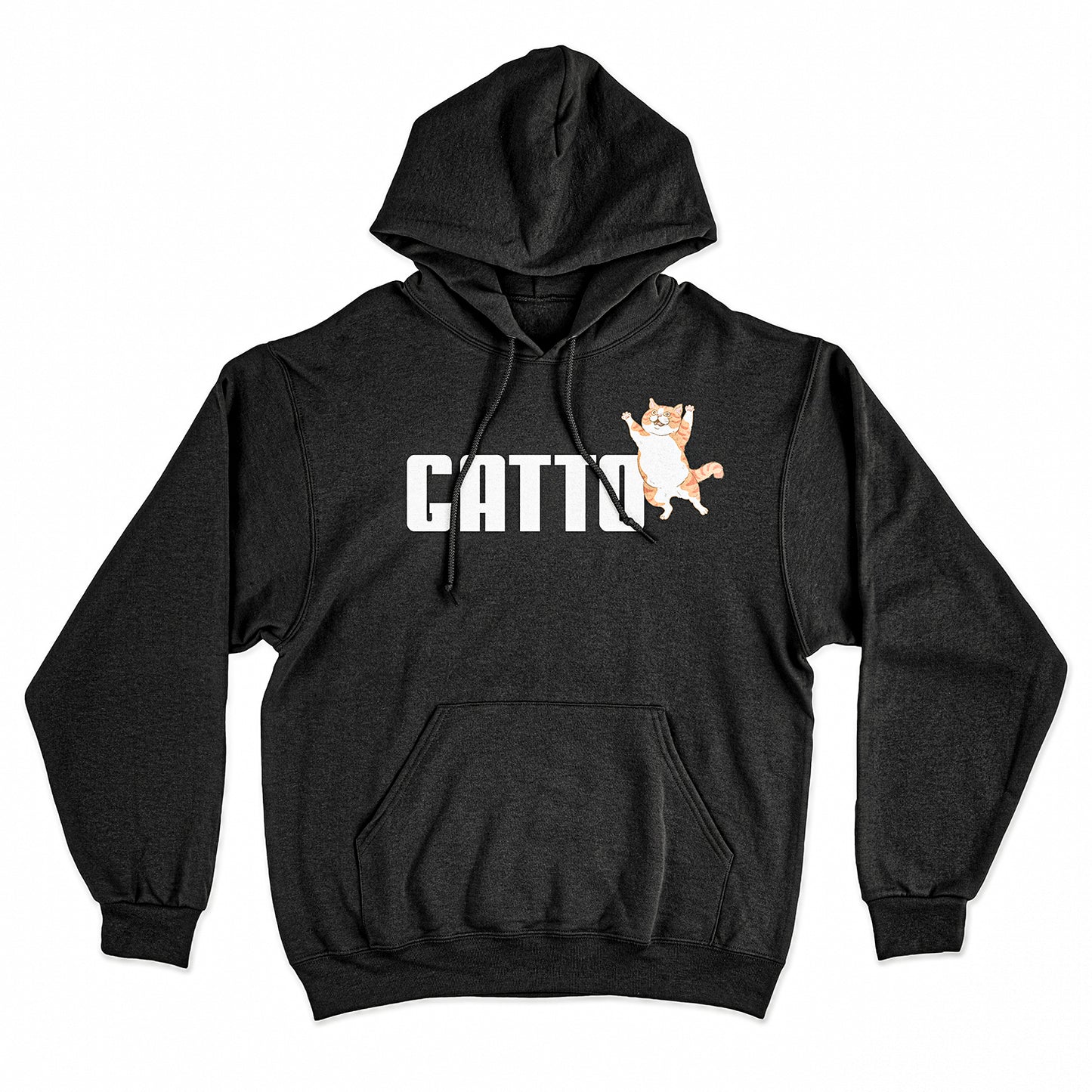 Felpa Cappuccio GATTO SPORTIVO Divertente