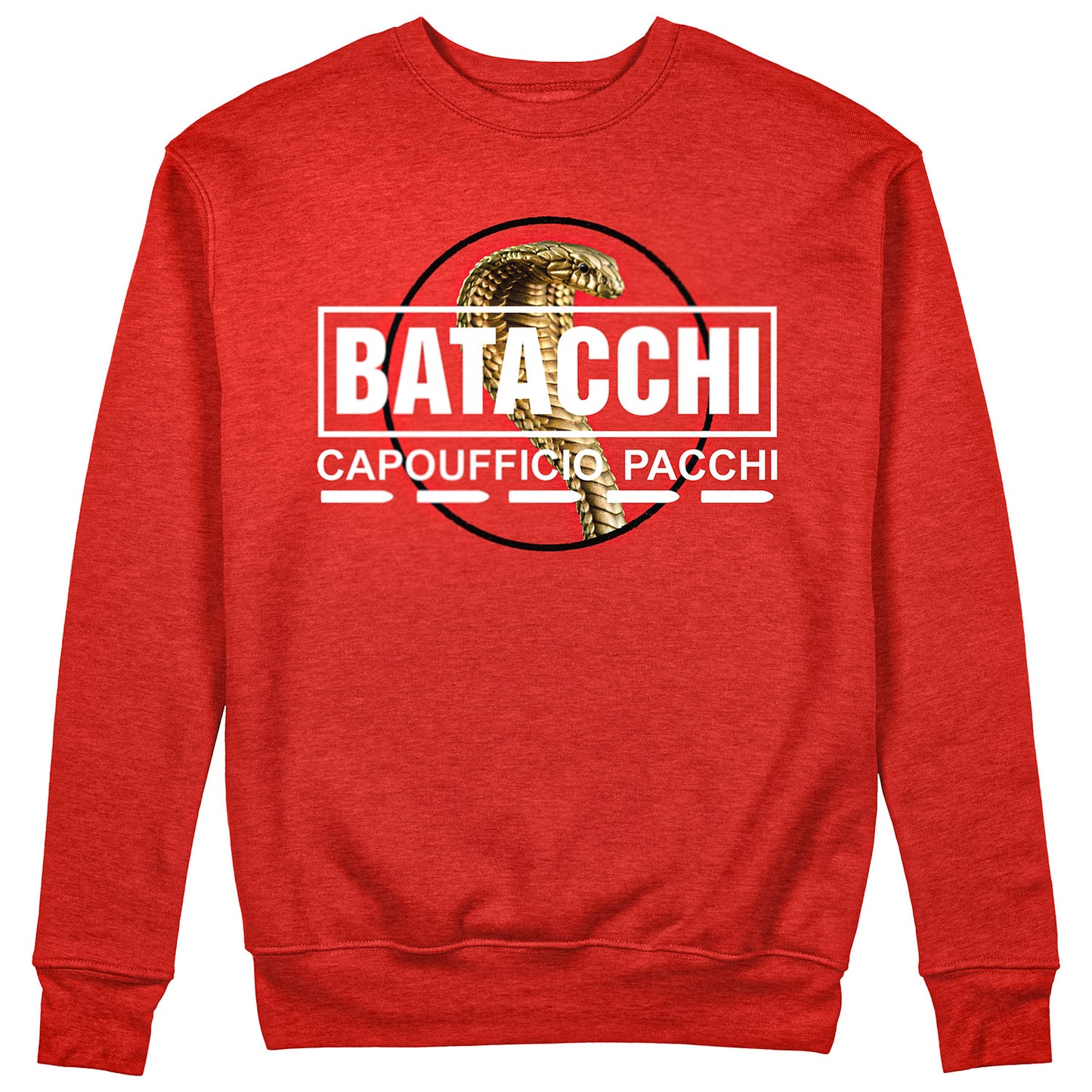 Felpa Girocollo Unisex BATACCHI COBRA - Ufficio pacchi - Cult #chooseurcolor