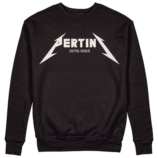 Felpa Girocollo Unisex PERTINI HEAVY METAL Black - #chooseurcolor