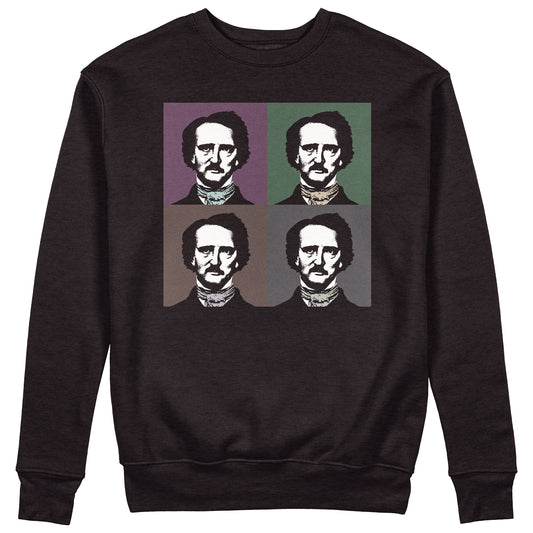 Felpa Girocollo Unisex POE ANTI POP - Edgar Allan Poe #chooseurcolor