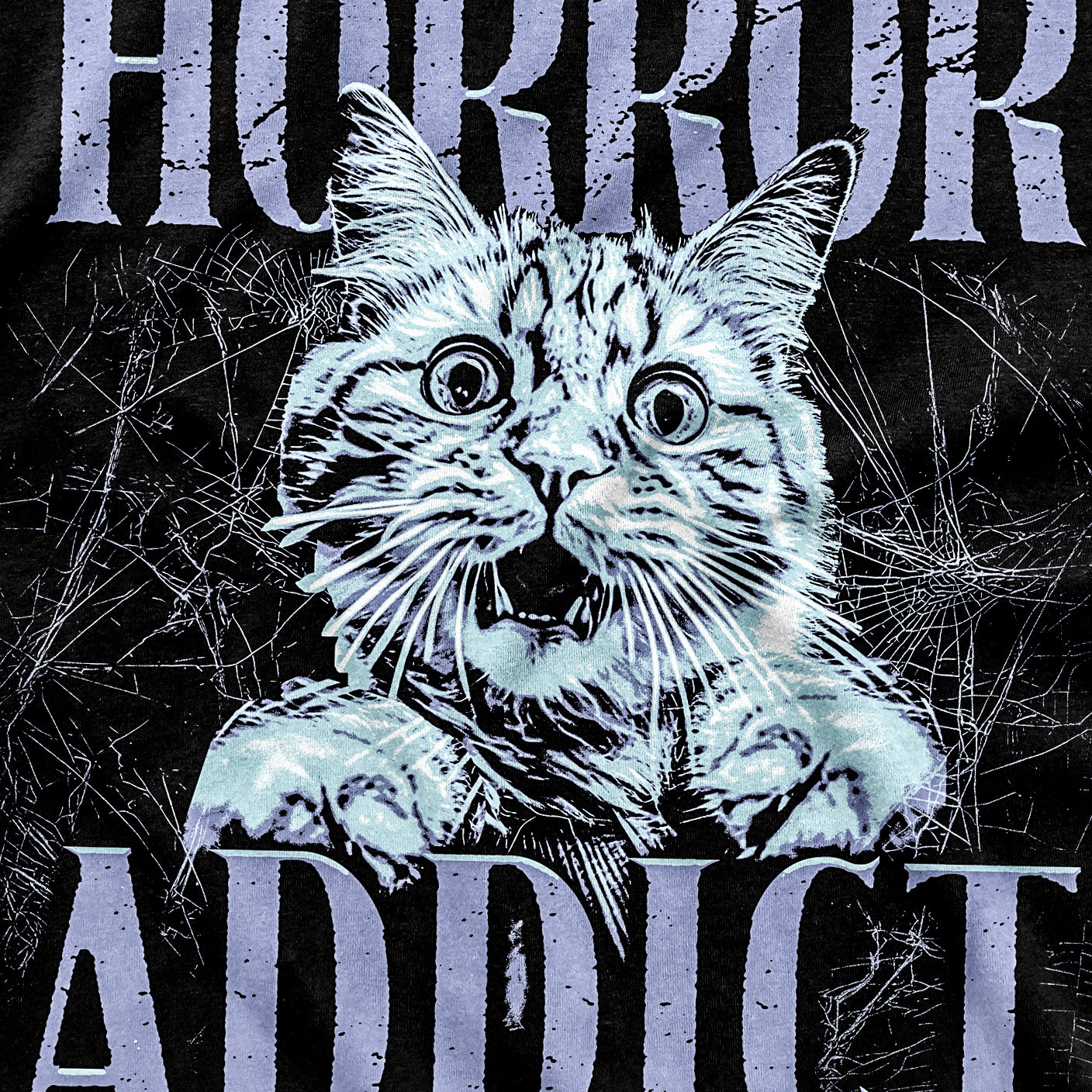 CUC T-Shirt HORROR ADDICT - Gatti - Cinema - Halloween #chooseurcolor