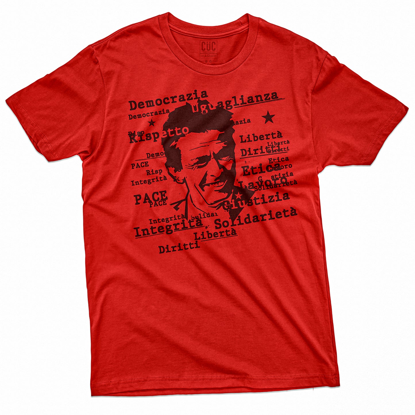 CUC T-Shirt BERLINGUER TVB  - Red - Politica  #chooseurcolor