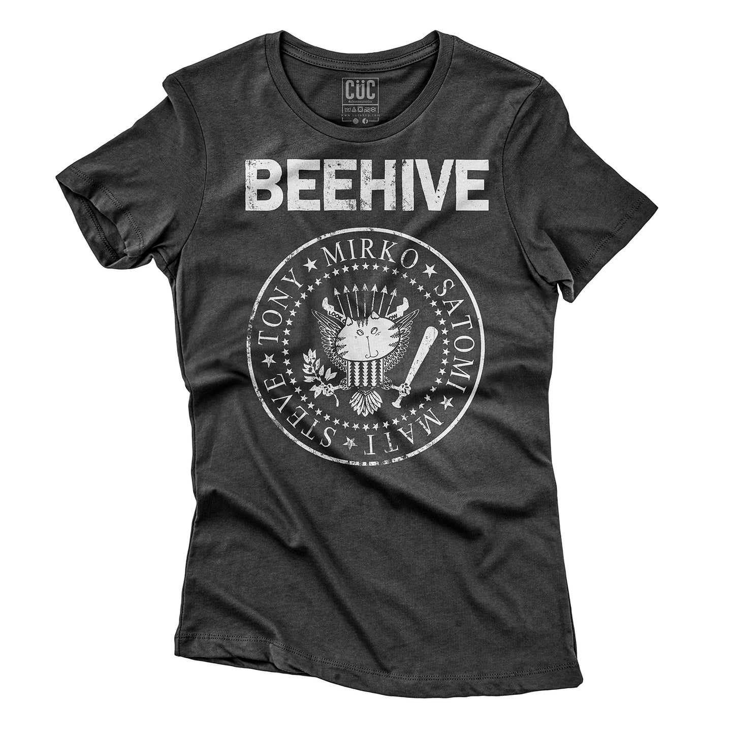 CUC T-Shirt BEEHIVE RAMONES DARK - Punk Rock - Kiss Me Licia #chooseurcolor