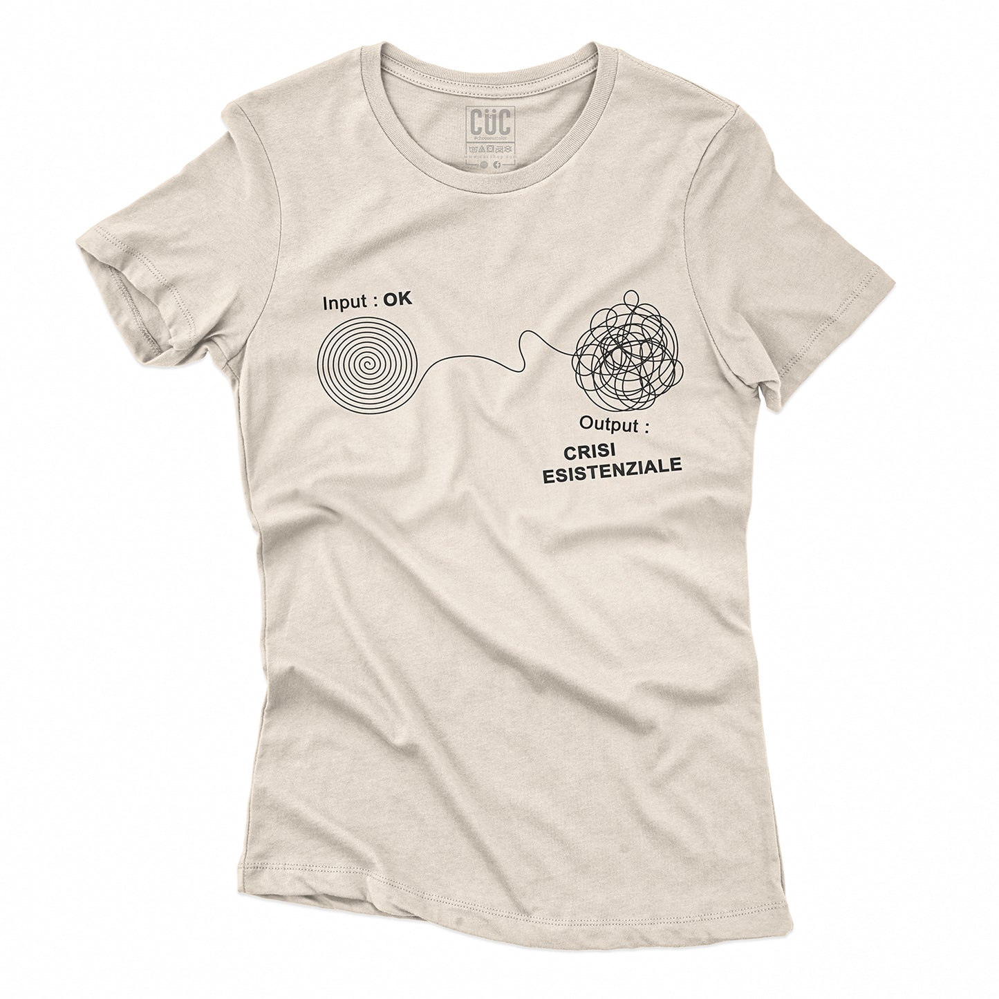 T-SHIRT CUC CRISI ESISTENZIALE - Divertente - Overthinking  #chooseurcolor