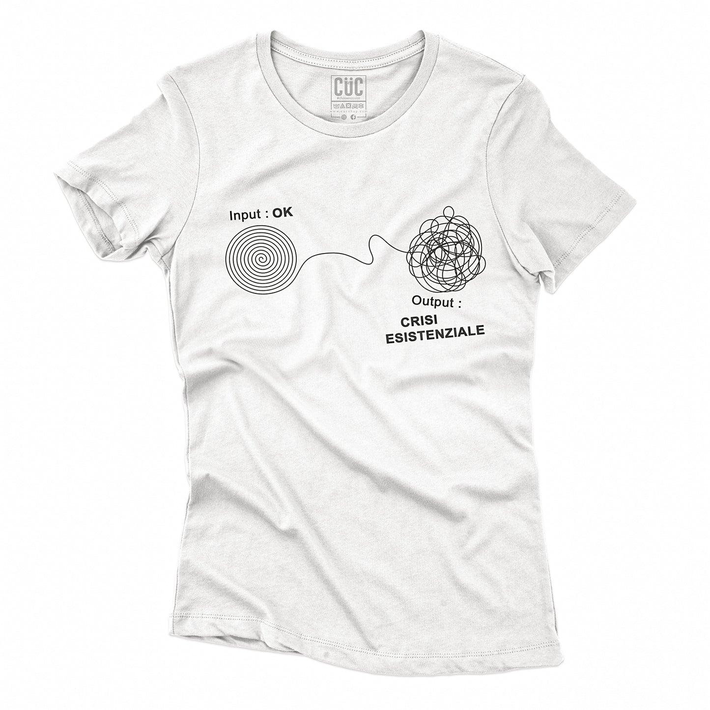 T-SHIRT CUC CRISI ESISTENZIALE - Divertente - Overthinking  #chooseurcolor