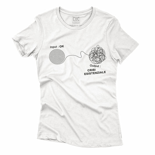 T-SHIRT CUC CRISI ESISTENZIALE - Divertente - Overthinking  #chooseurcolor