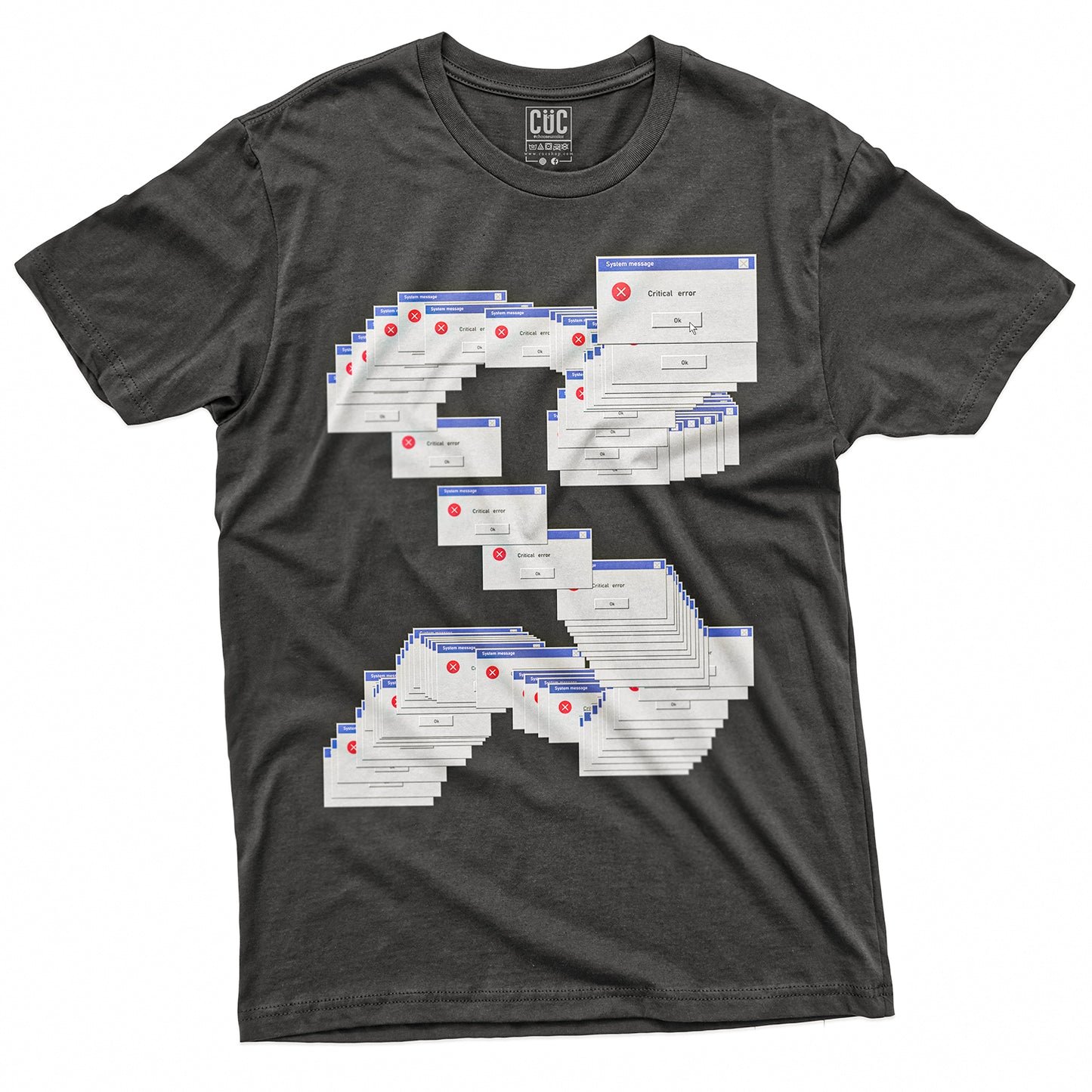 T-SHIRT CUC WIN 95 CRITICAL ERROR - Divertente  #chooseurcolor