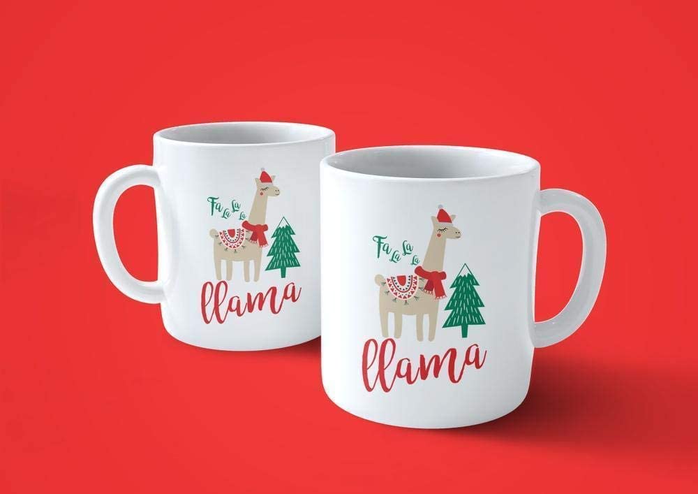 Lavender Tazza Fa LA LA LA Llama Xmas Christmas Natale - Choose ur Color Cuc shop