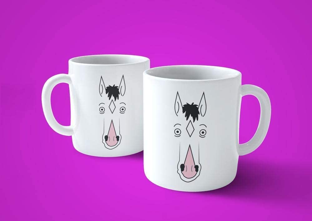 Lavender Tazza Bojack Face - Mug sul Cartoon Famoso negli Anni 90 - Choose ur Color Cuc shop