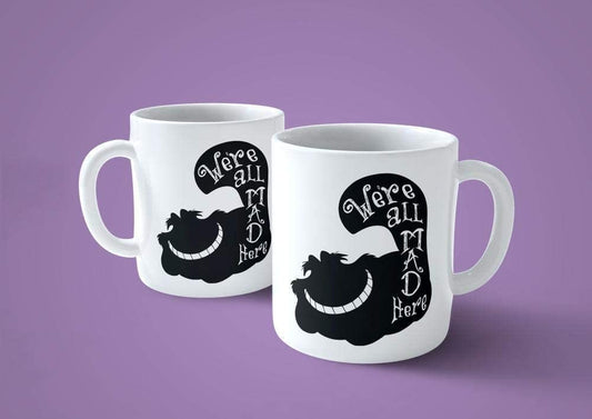 Lavender Tazza Stregatto We Are all Mad Here - Mug sul Gatto di Alice - Choose ur Color Cuc shop