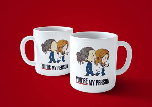 Lavender Tazza You Are My Person - Mug Ispirata a Grey's Anatomy - Choose ur Color Cuc shop