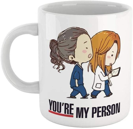 Wheat Tazza You Are My Person - Mug Ispirata a Grey's Anatomy - Choose ur Color Cuc shop