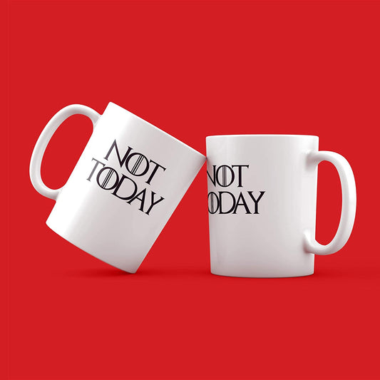 Light Gray Tazza Arya Stark Got Game of Thrones Not Today Il Trono - Film Choose ur Color Cuc shop