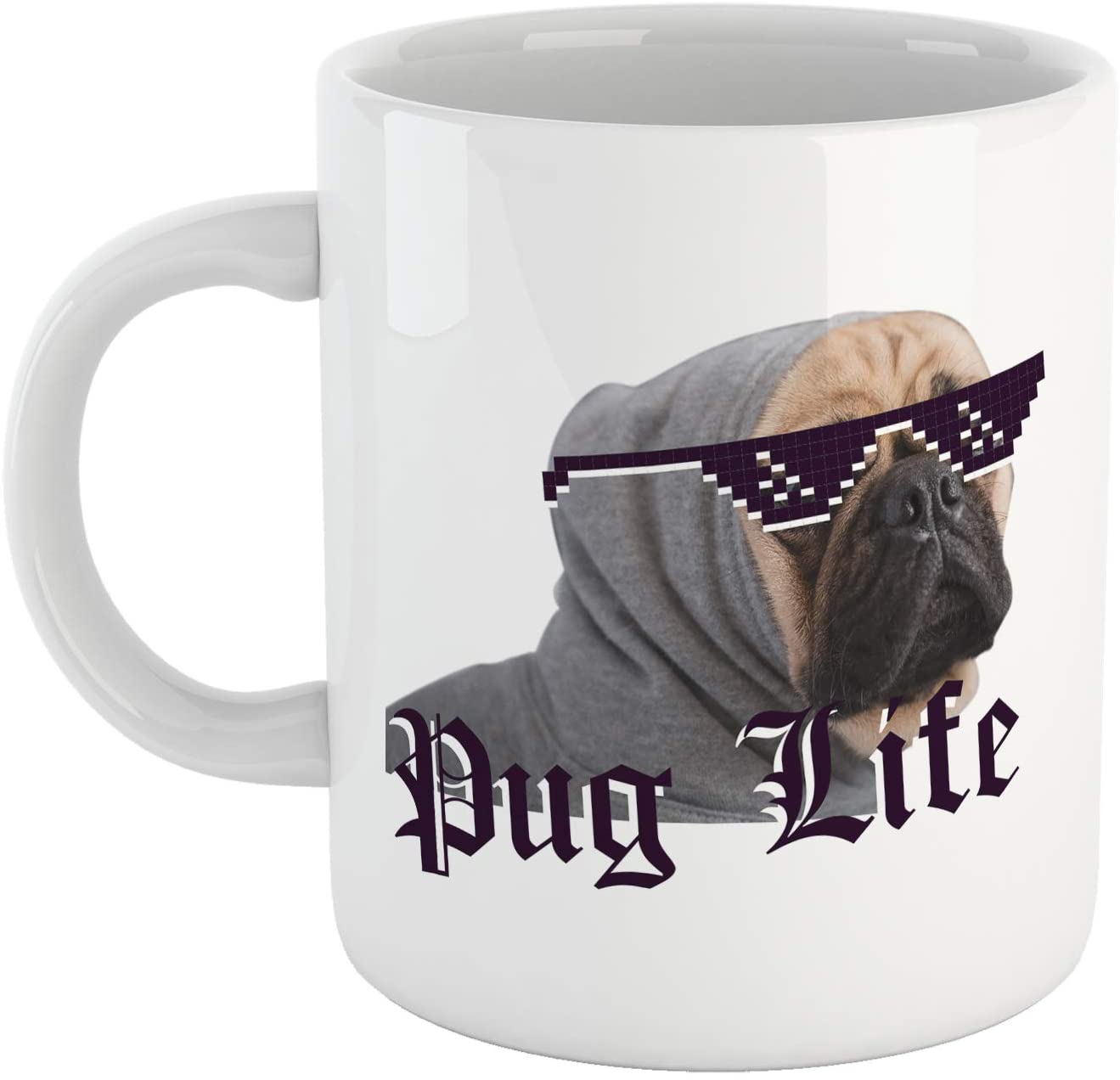 Dim Gray Tazza Pug Life - Mug sul Carlino - Choose Ur Color Cuc shop