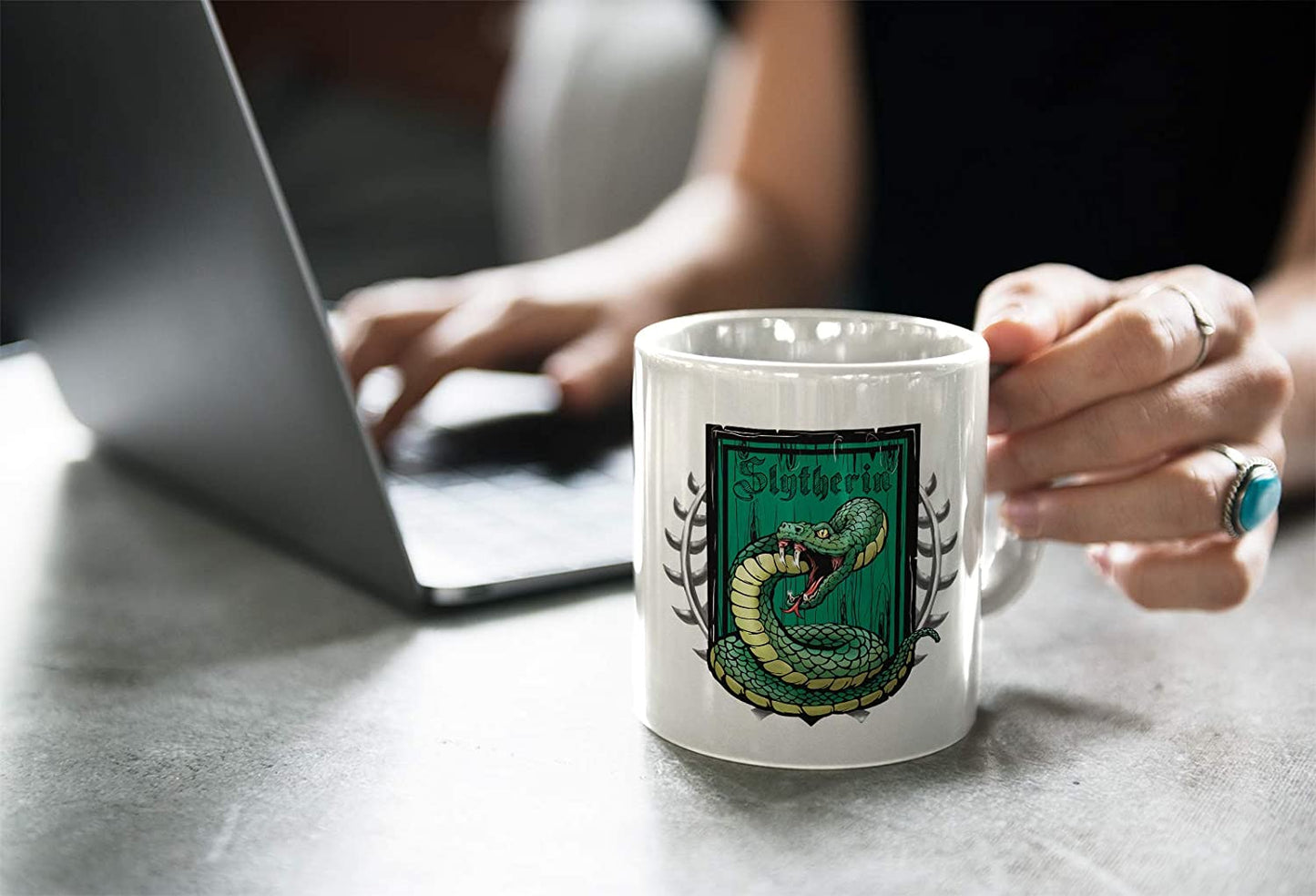 Dark Slate Gray Tazza Slytherin - casata della Scuola di magia della Saga di Harry Film Potter - Choose ur Color Cuc shop