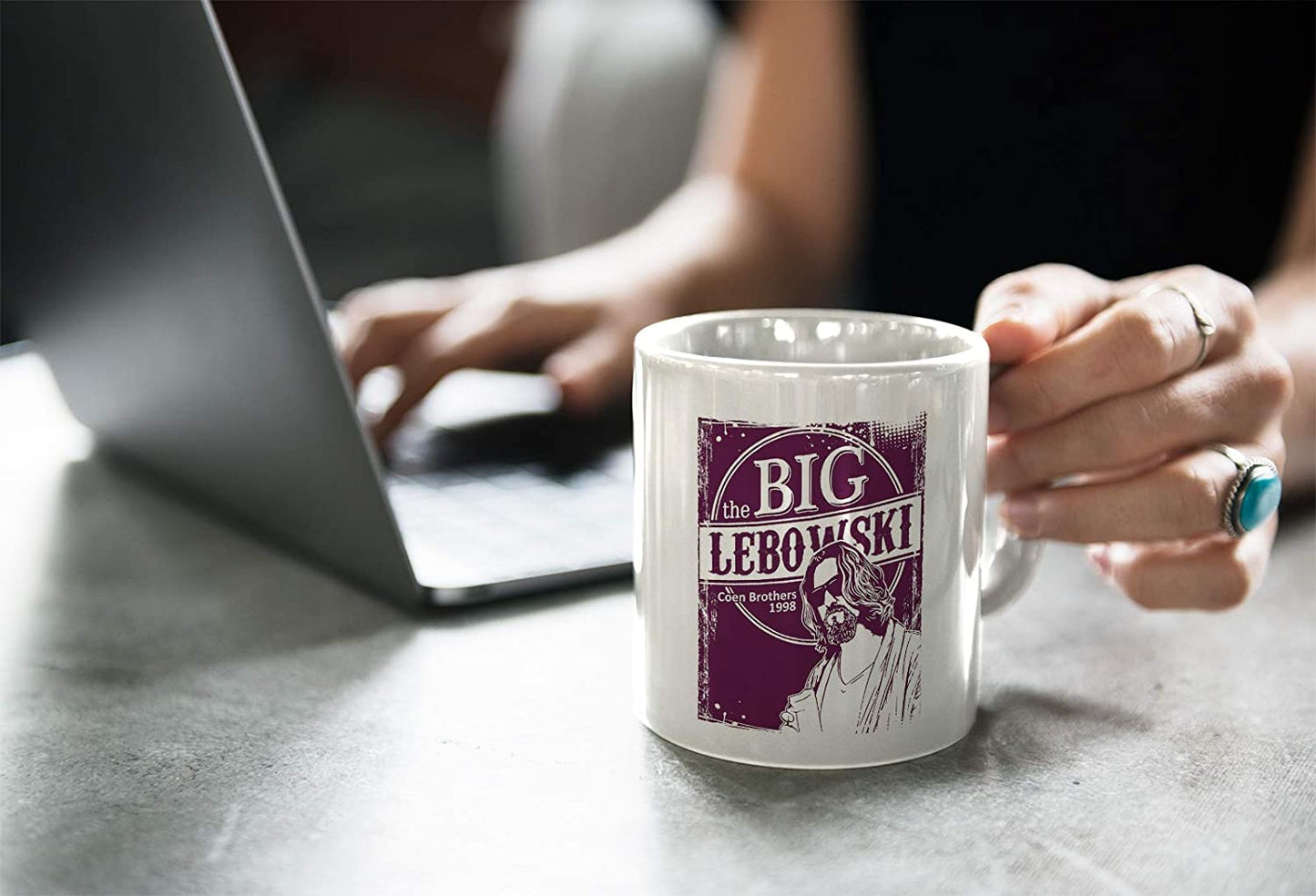 Dark Slate Gray Tazza Big Lebowski - Drugo Coen Brother - Film Cult - Choose ur Color Cuc shop