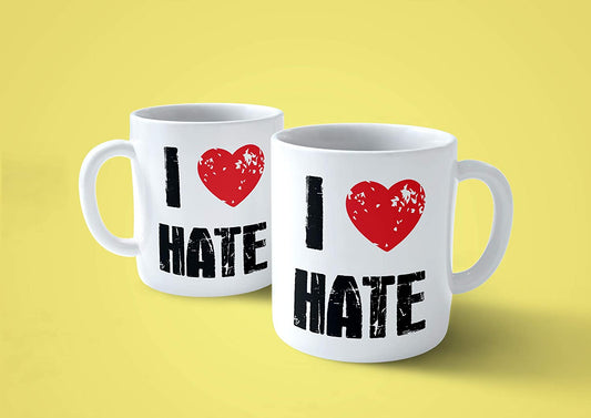 Lavender Tazza I Love Hate - Mug Divertente Amo odiare - Choose ur Color Cuc shop