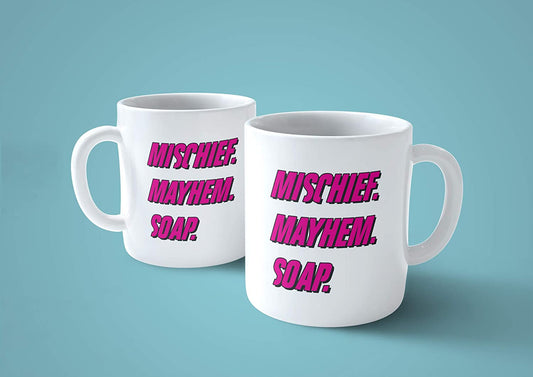 Maroon Tazza Fight Club - Mug Mishief Mayhem Soap - Choose Ur Color Cuc shop