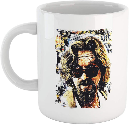 Black Tazza per Colazione Drugo Lebowski - Disegno sul Film dei fratelli Coen - Choose ur Color Cuc shop