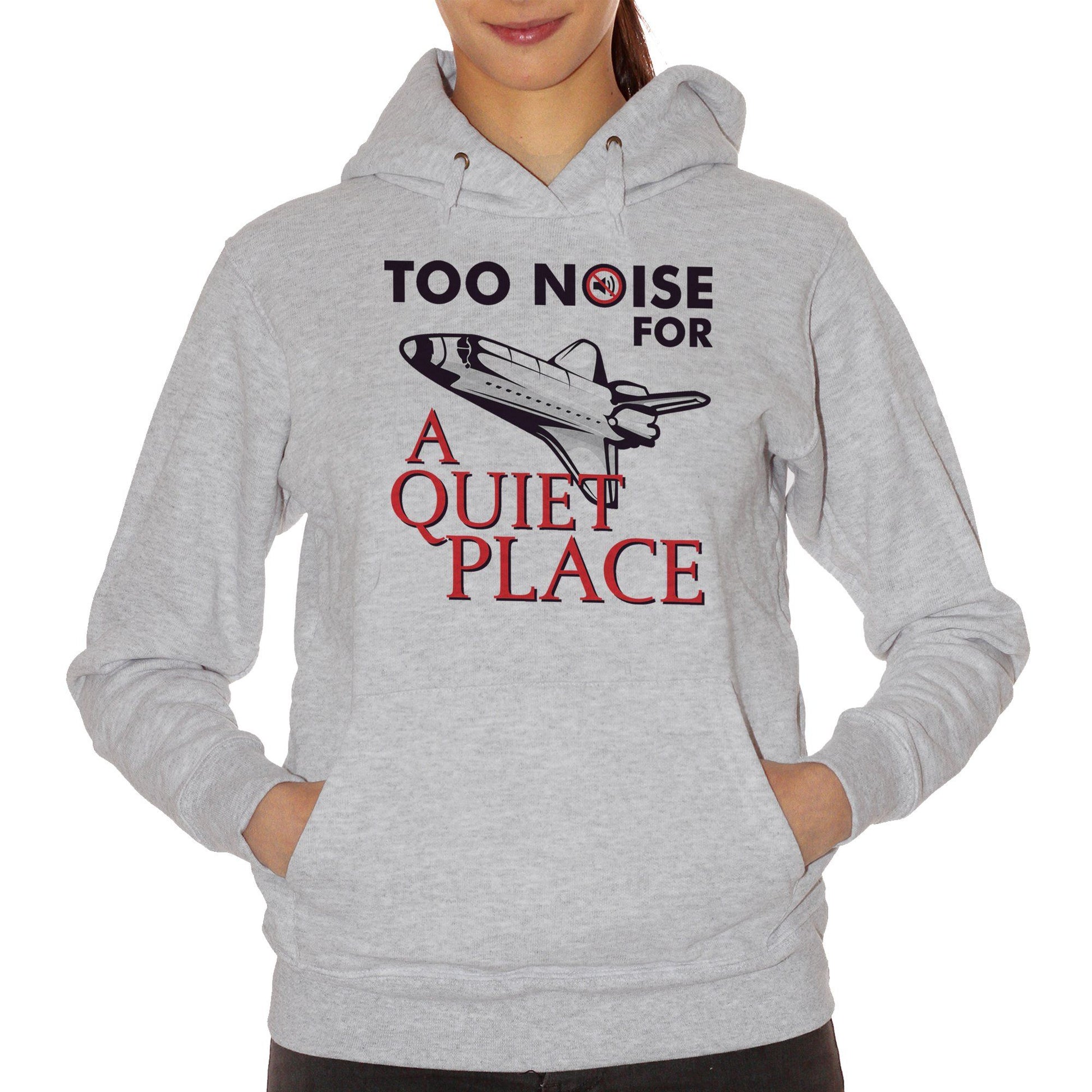 Gray Felpa Too Noise For A Quiet Place Horror Movie - FILM CucShop