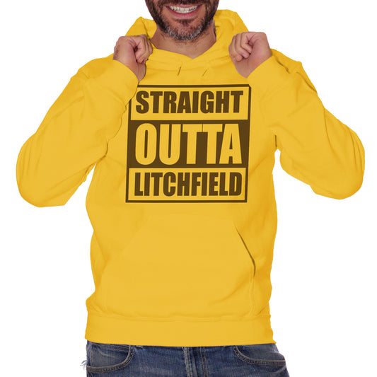 Goldenrod Felpa Orange Is The New Black - Straignt Outta Litchfield - FILM CucShop