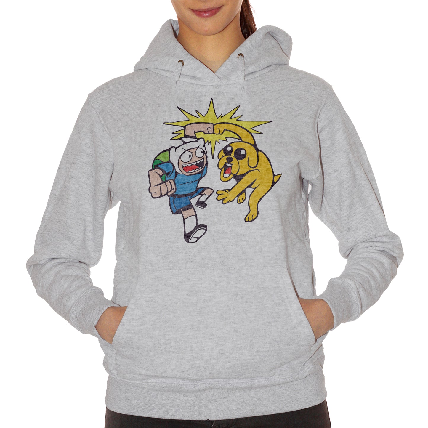 Gray Felpa Adventure Time - Finn Jake - FILM CucShop