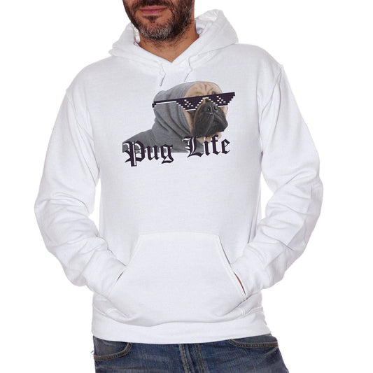 Lavender Felpa Pug Life Dog Lover Carlino Cane - DIVERTENTE CucShop