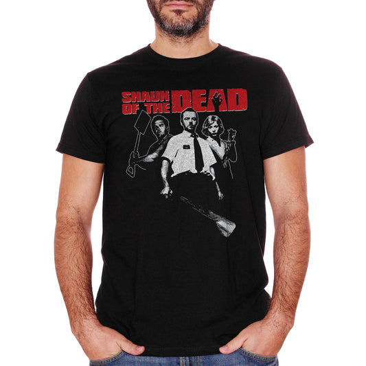 Black T-Shirt Shaun Of The Dead Alba Dei Morti Viventi Fil Movie Horror - FILM CucShop