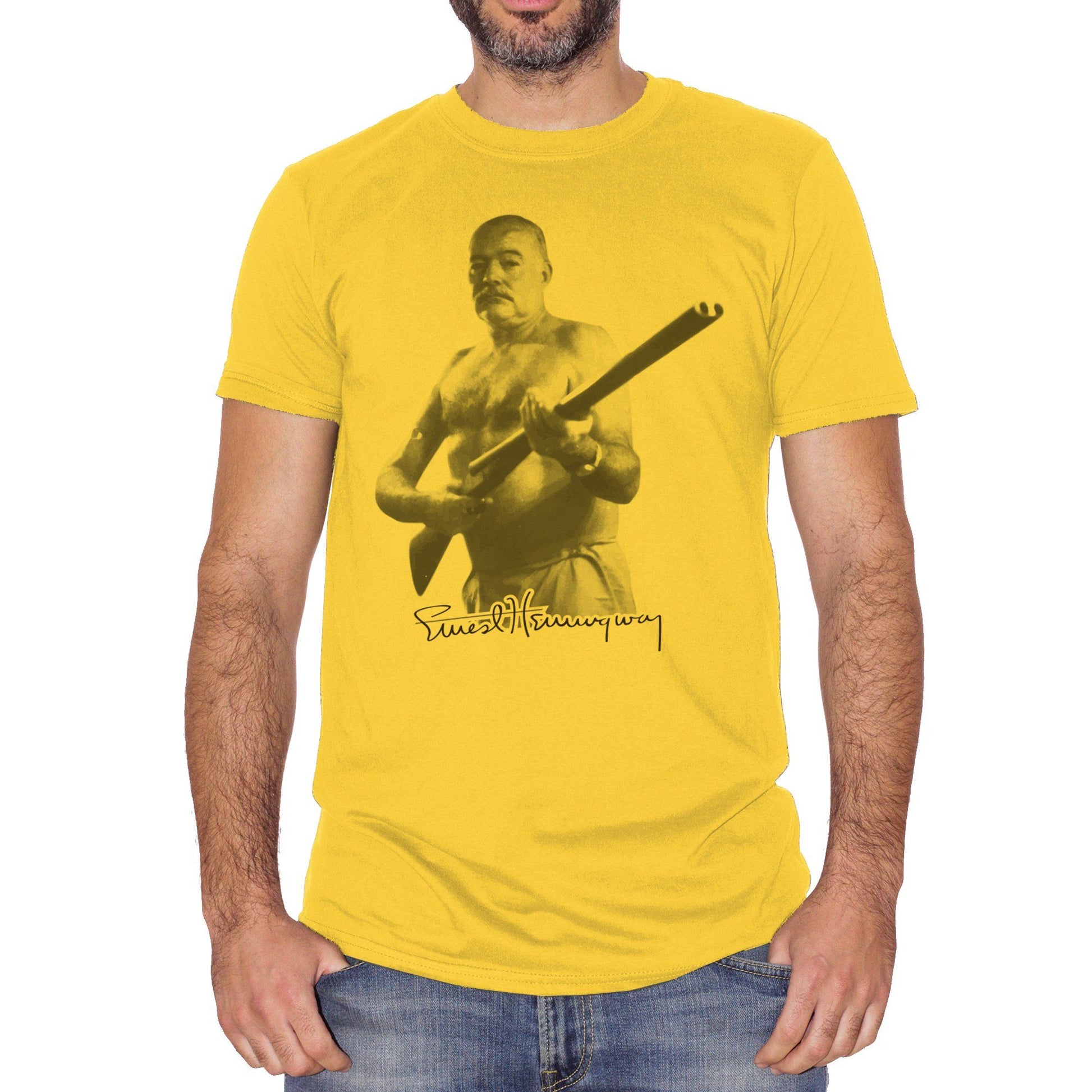 Sandy Brown T-Shirt Ernest Hemingway Book Libro Kindle - FAMOSI CucShop