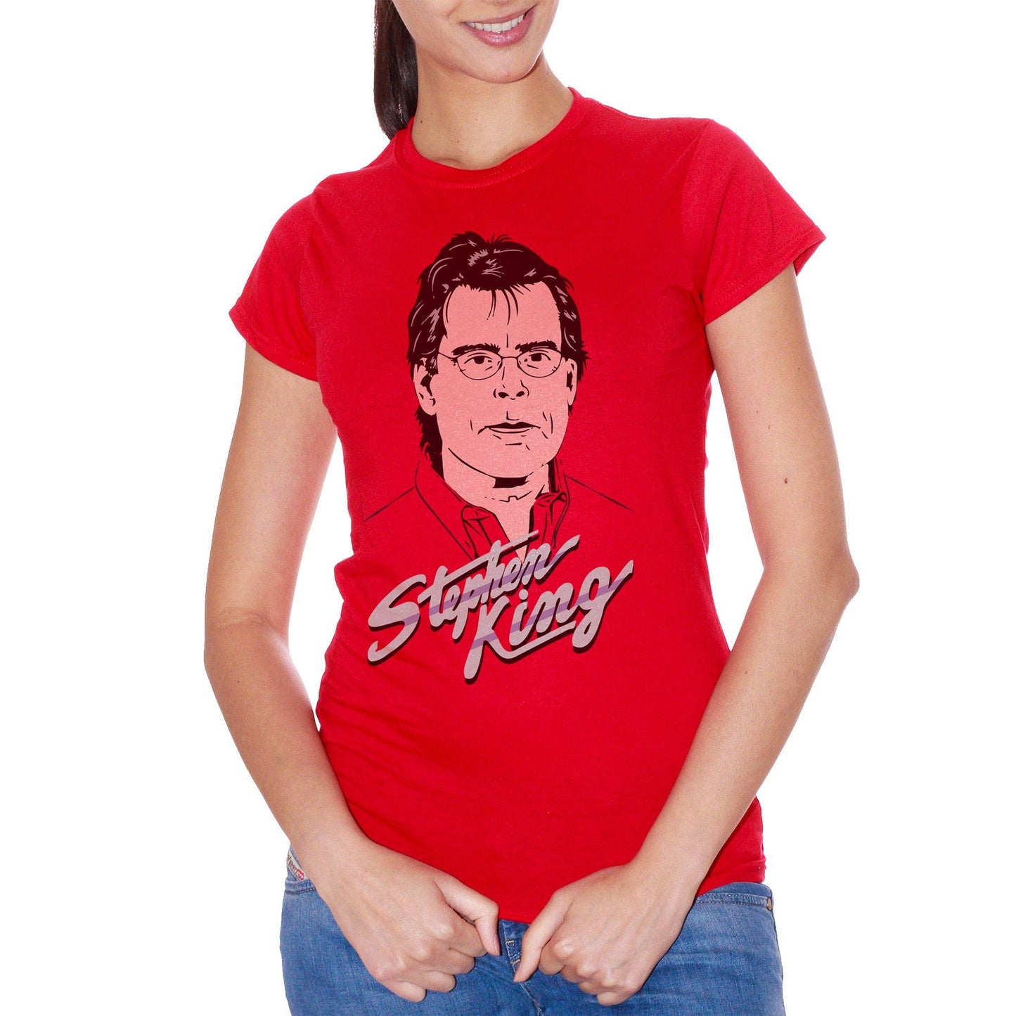 Red T-Shirt Stephen King - FAMOSI CucShop