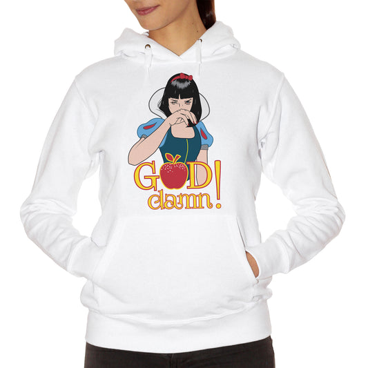 White Smoke Felpa Mia Wallace Snow White Biancaneve Cocain - FILM CucShop