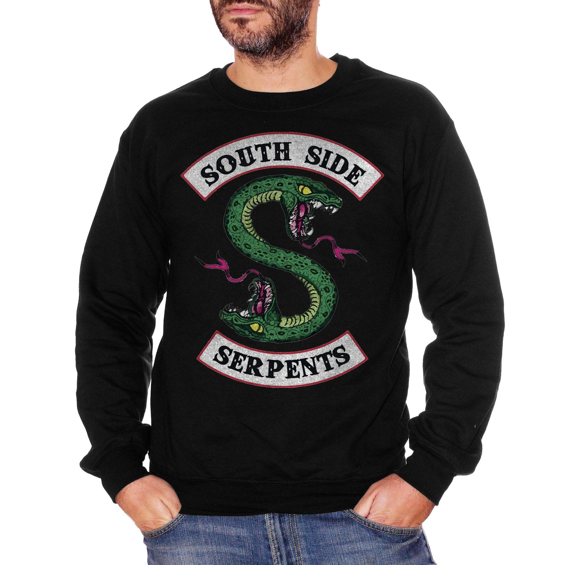 Black Felpa Girocollo Riverdale-South-Side-Serpents - FILM CucShop