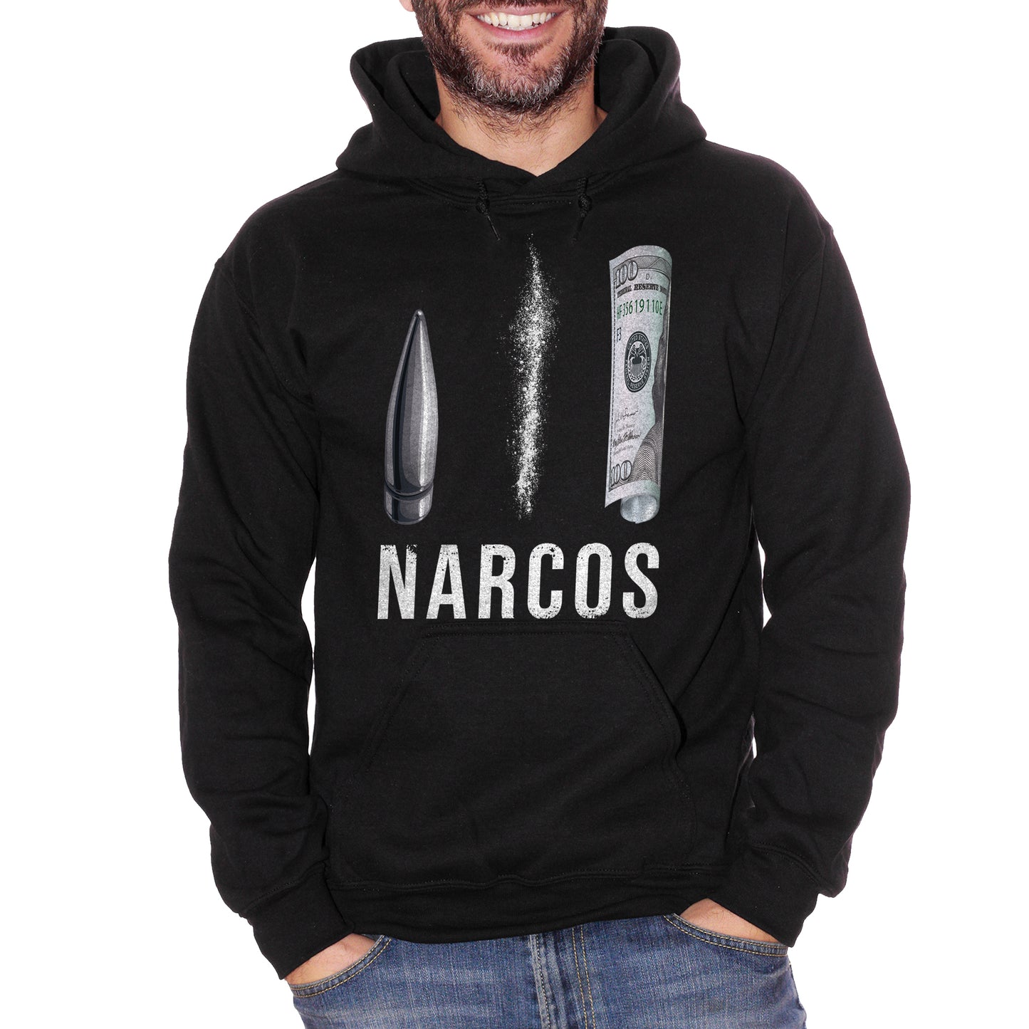 Black Felpa Narcos - FILM CucShop