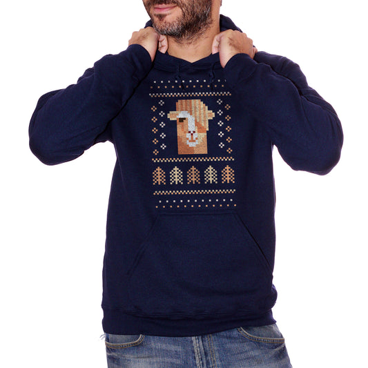 Black Felpa Christmas-Natale-Alpaca-Lama - Eventi CucShop