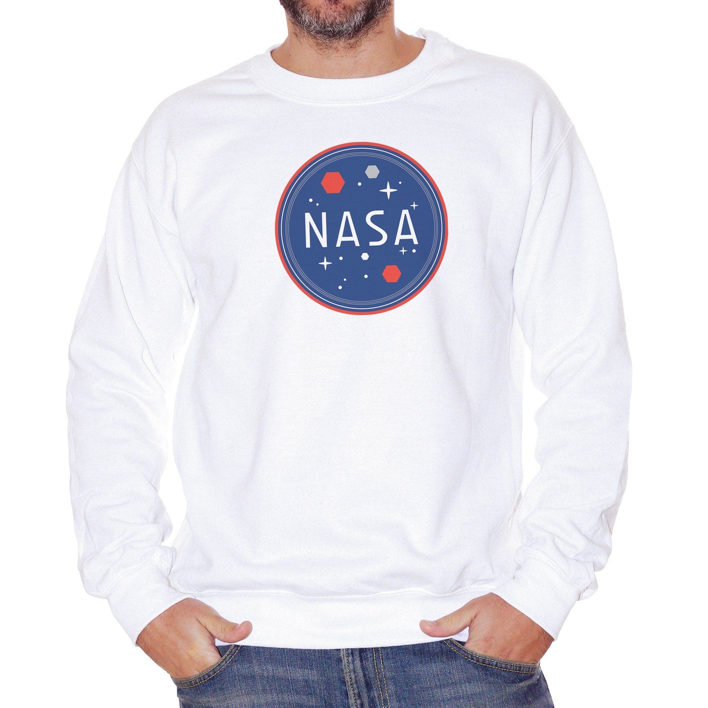 Dark Slate Blue Felpa Girocollo Nasa - FAMOSI CucShop