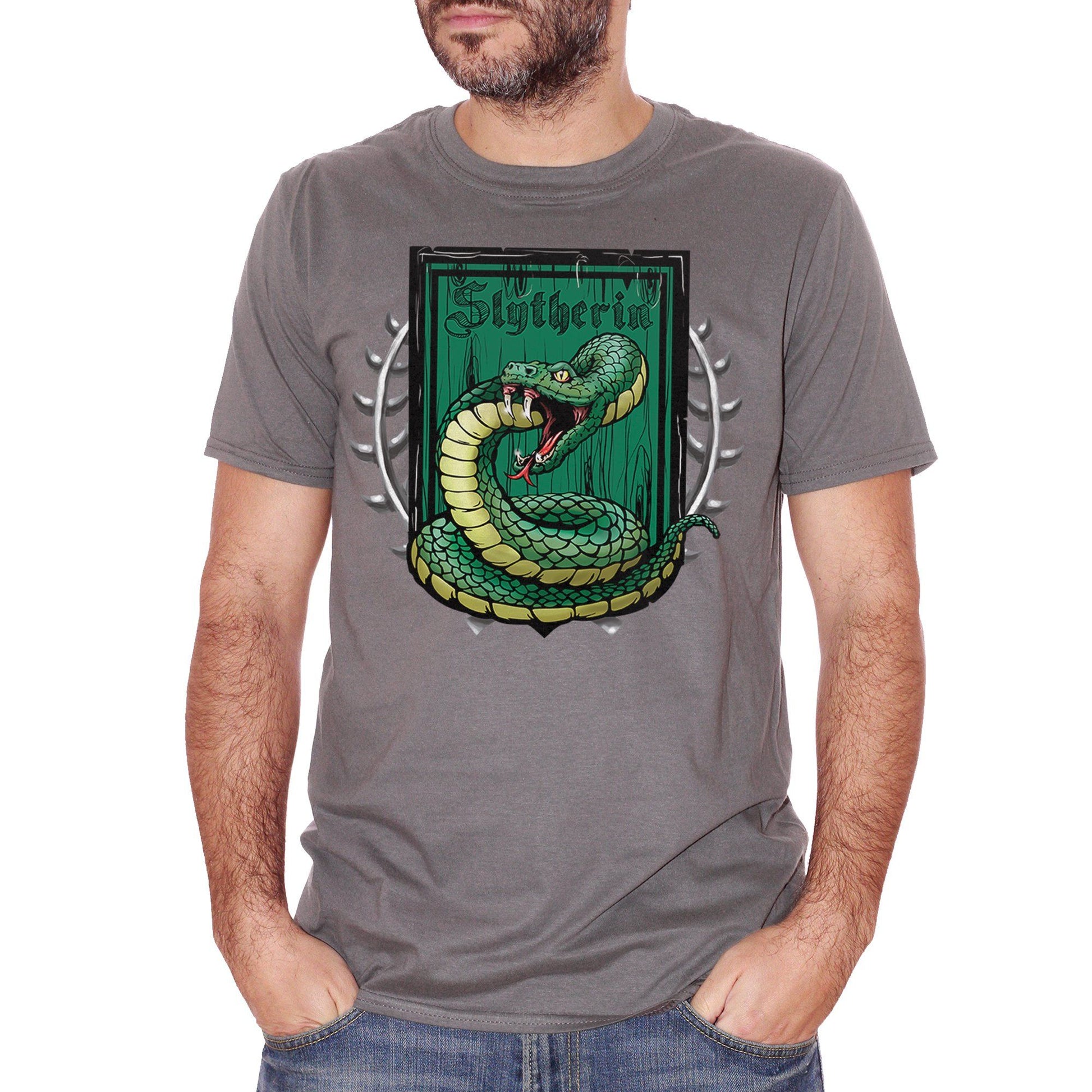 Dim Gray T-Shirt Slytherin - FILM CucShop