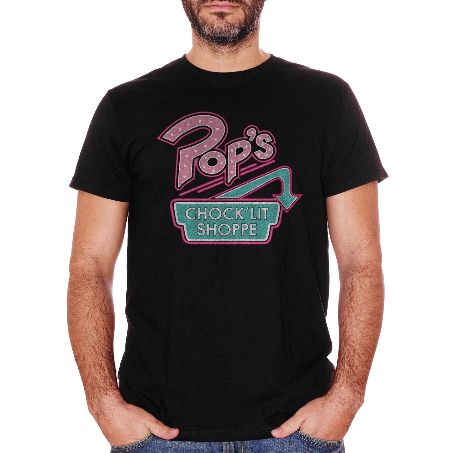 White T-Shirt Riverdale Pops Chocklit Shoppe - FILM CucShop