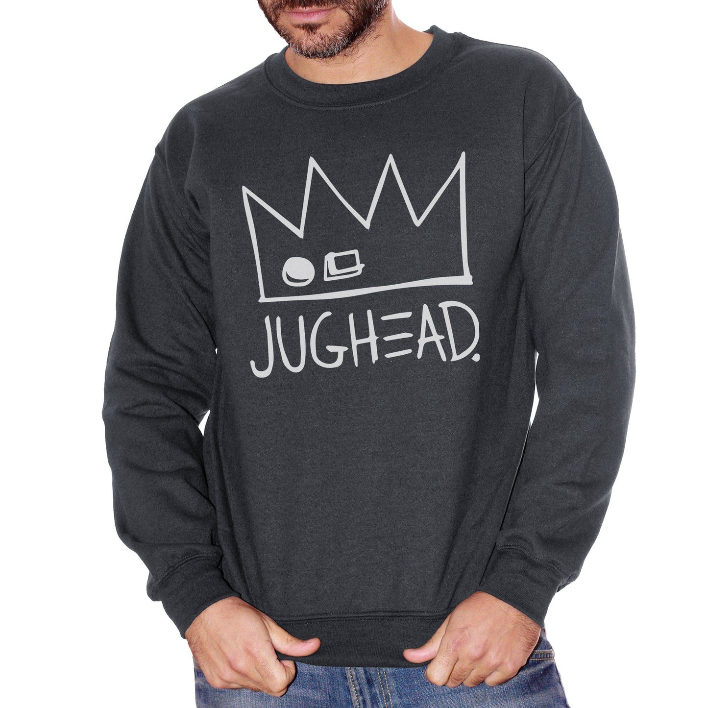 Dark Slate Gray Felpa Girocollo Riverdale Jughead Crown Hat - FILM CucShop