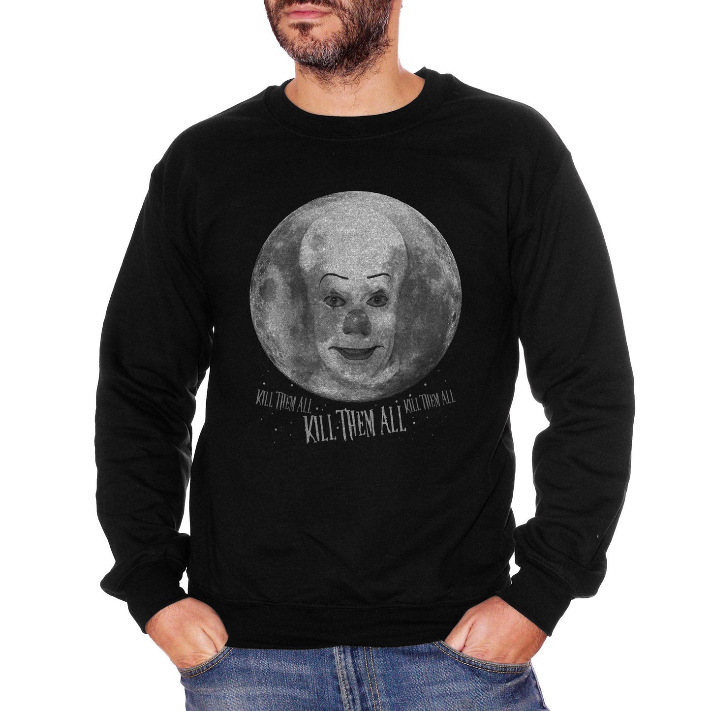 Black Felpa Girocollo It Pennywise Fullmoon - FILM CucShop