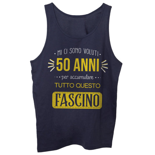 Dark Slate Gray Canotta 50 Anni Compleanno - SOCIAL CucShop