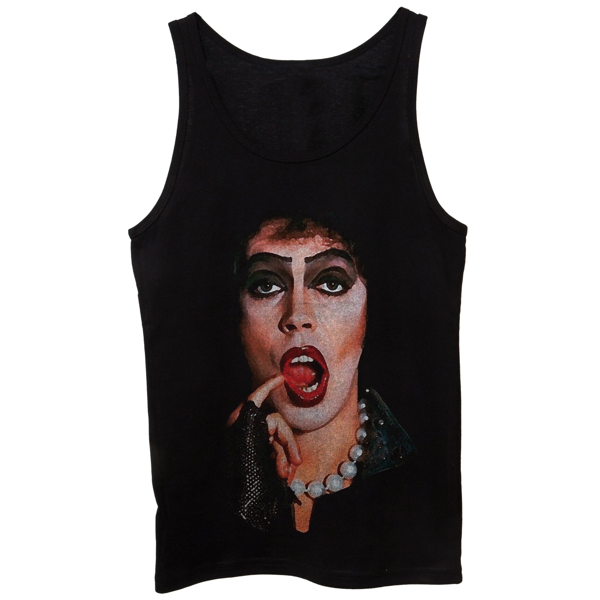 White Canotta The Rocky Horror Picture Show Frank N Furter - FILM CucShop