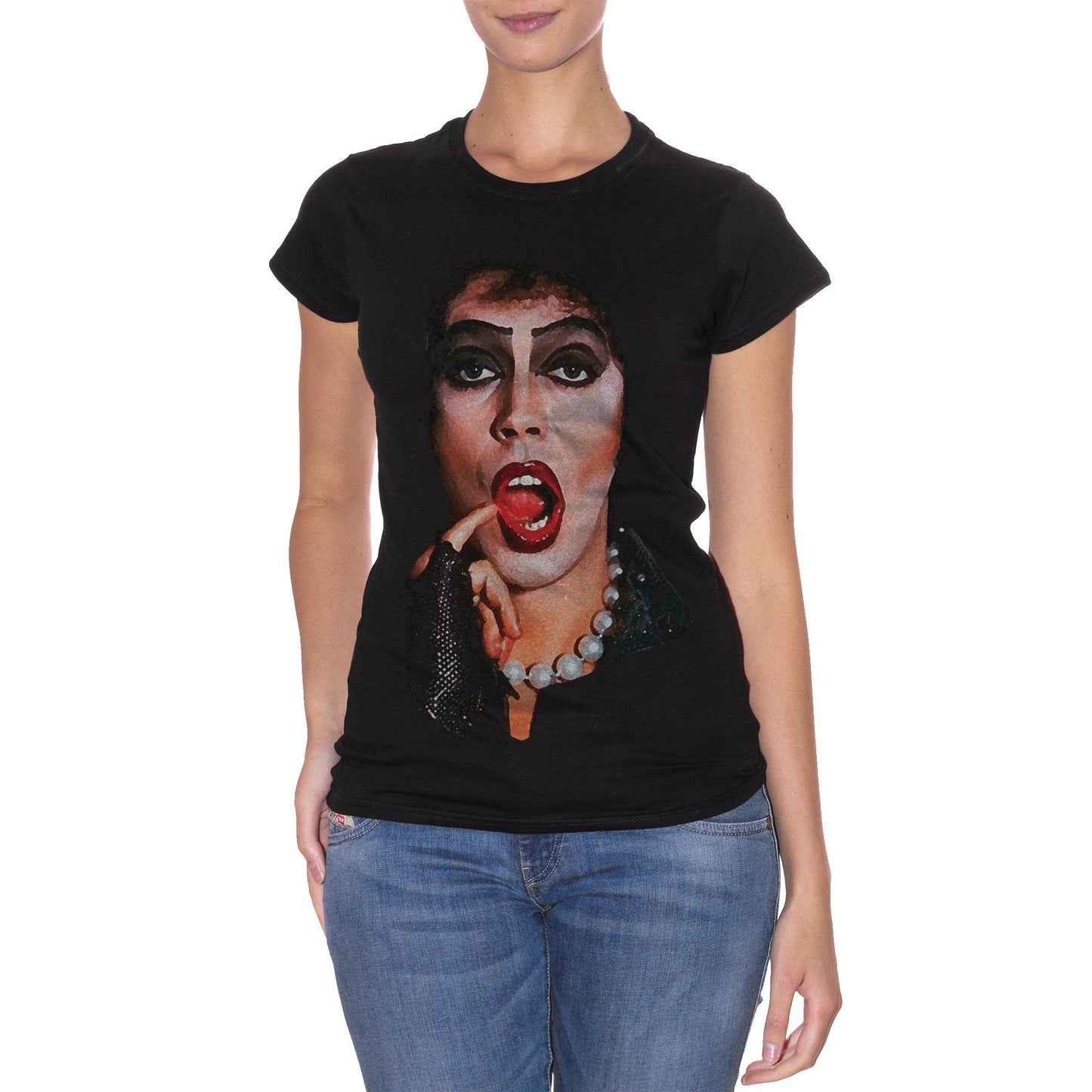 White T-Shirt The Rocky Horror Picture Show Frank N Furter - FILM CucShop