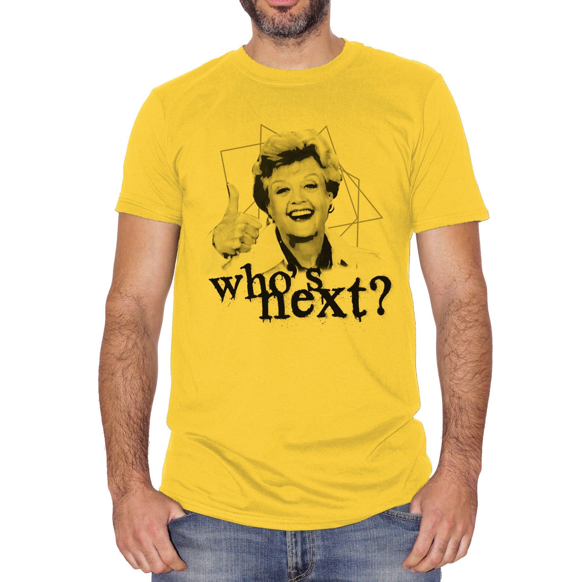 White T-Shirt Jessica Fletcher Whos Next Angela Lansbury Signora In Giallo Murder She Wrote - FILM CucShop